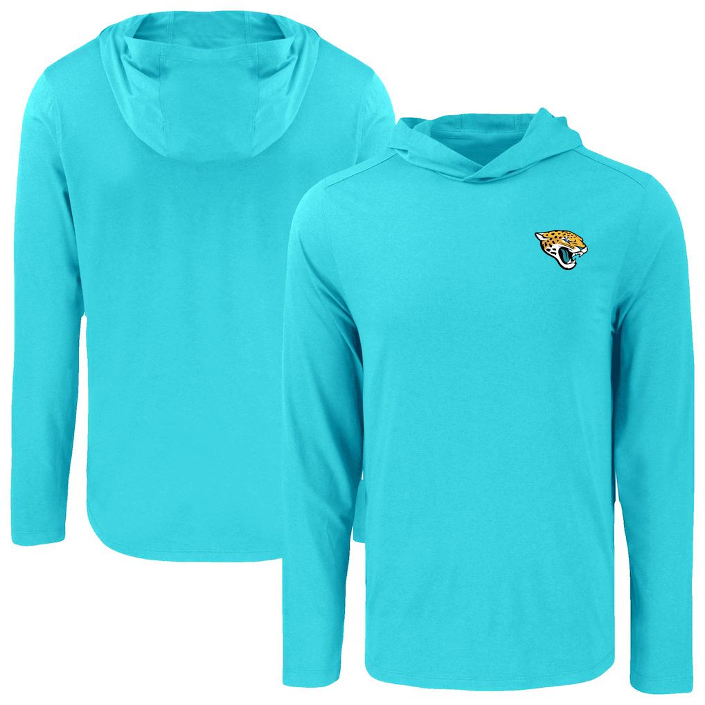 Men 2026 NFL Jacksonville Jaguars Hooded long sleeved T-shirt green 06->nfl t-shirts->Sports Accessory